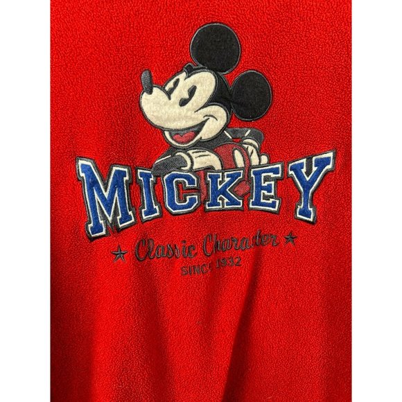 Disney Store Fleece Sweat Shirt Size L MICKEY Mouse Classic Character Since 1932 - Picture 6 of 7